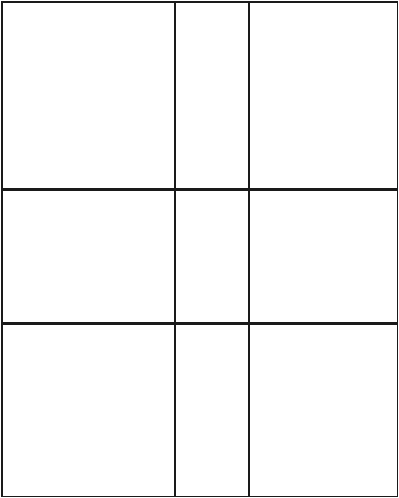 Amber Rectangles Stained Glass Pattern, line drawing